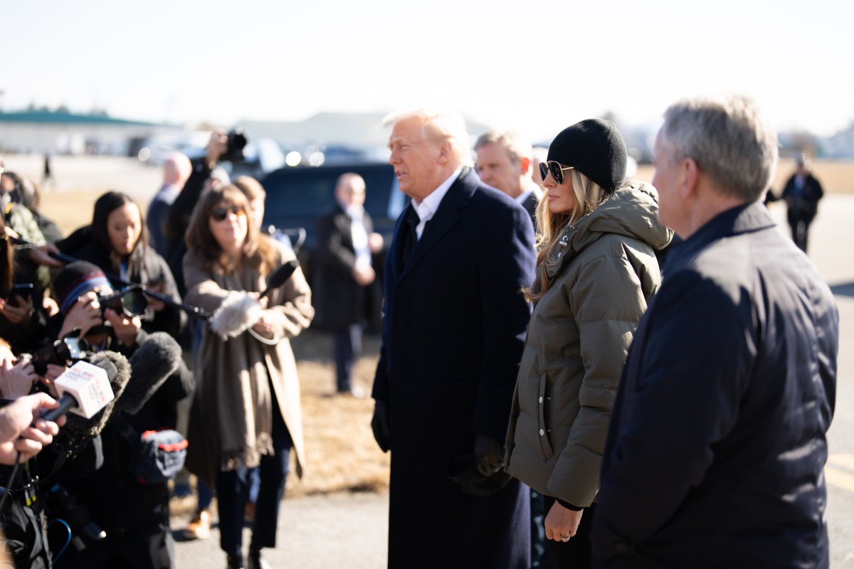 President Donald J. Trump First Lady Melania Trump depart Air Force One upon their arrival at Asheville Regional Airport in Fletcher, North Carolina , Friday, Jan. 24, 2025. (Official White House Photo by Andrea Hanks)