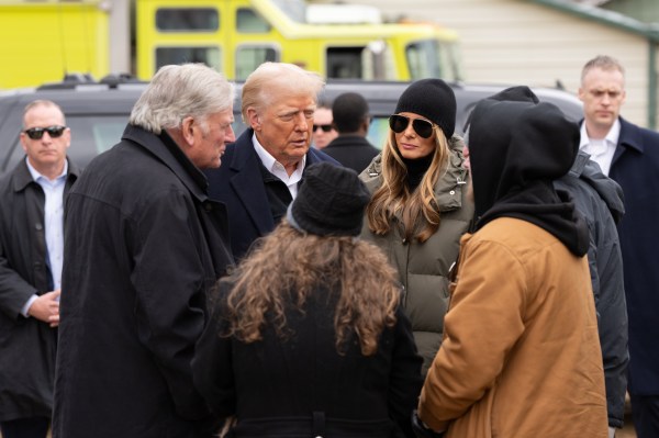 President Donald J. Trump and First Lady Melania Trump meet with homeowners and families affected by Hurricane Helene in Swannanoa, North Carolina , Friday, Jan. 24, 2025. (Official White House Photo by Andrea Hanks)