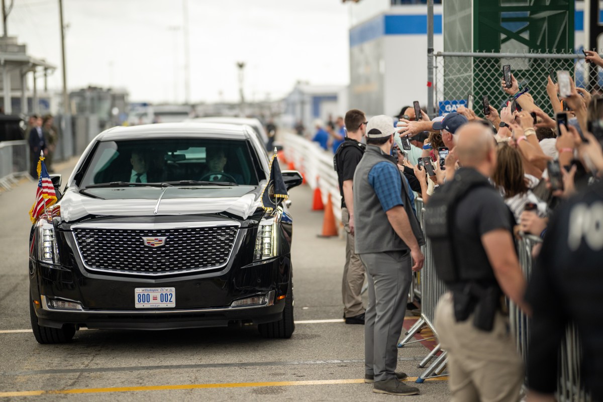 President Donald J. Trump attends the Daytona 500 at Daytona International Speedway in Daytona Beach, Florida, Sunday, February 16, 2025. (Official White House Photo by Daniel Torok)