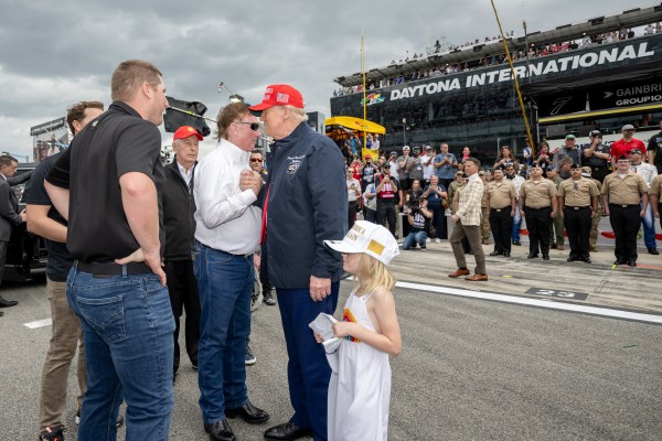 President Donald J. Trump attends the Daytona 500 at Daytona International Speedway in Daytona Beach, Florida, Sunday, February 16, 2025. (Official White House Photo by Daniel Torok)