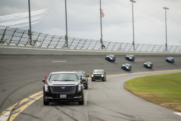 President Donald J. Trump attends the Daytona 500 at Daytona International Speedway in Daytona Beach, Florida, Sunday, February 16, 2025. (Official White House Photo by Daniel Torok)