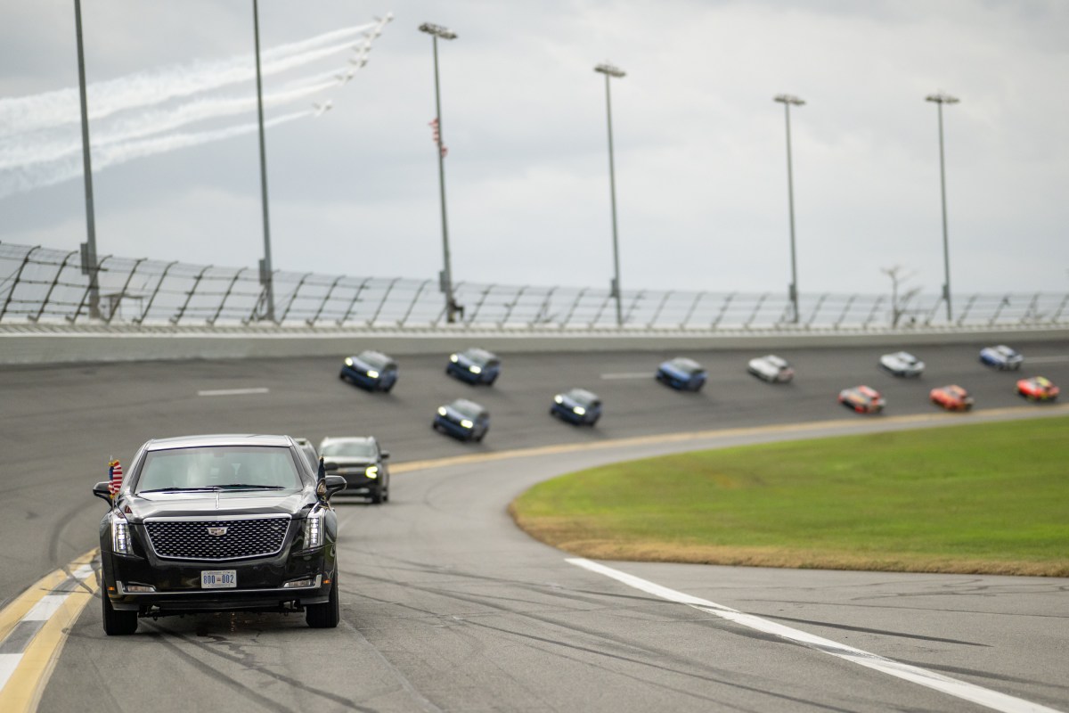 President Donald J. Trump attends the Daytona 500 at Daytona International Speedway in Daytona Beach, Florida, Sunday, February 16, 2025. (Official White House Photo by Daniel Torok)