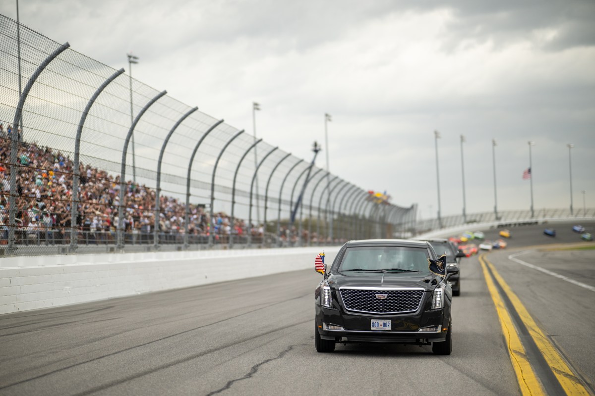 President Donald J. Trump attends the Daytona 500 at Daytona International Speedway in Daytona Beach, Florida, Sunday, February 16, 2025. (Official White House Photo by Daniel Torok)