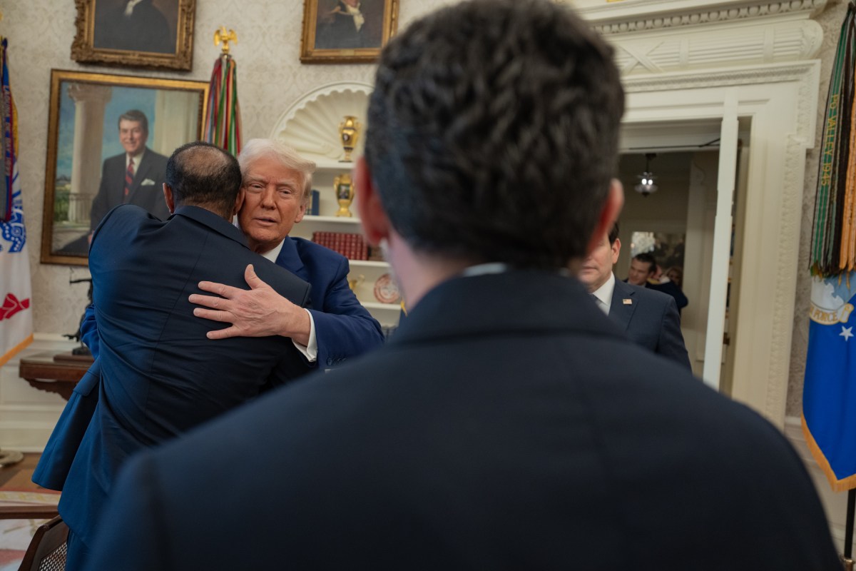 President Donald Trump meets with Tiger Woods in the Oval Office, Thursday, February 20, 2025. (Official White House Photo by Joyce N. Boghosian)
