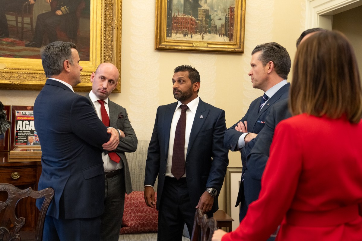 President Donald Trump makes remarks at the swearing-in of Commerce Secretary Howard Lutnick, Friday, February 21, 2025, in the Oval Office.Commerce Secretary Howard Lutnick is sworn in Friday, February 21, 2025, in the Oval Office.(Official White House Photo by Joyce N. Boghosian)