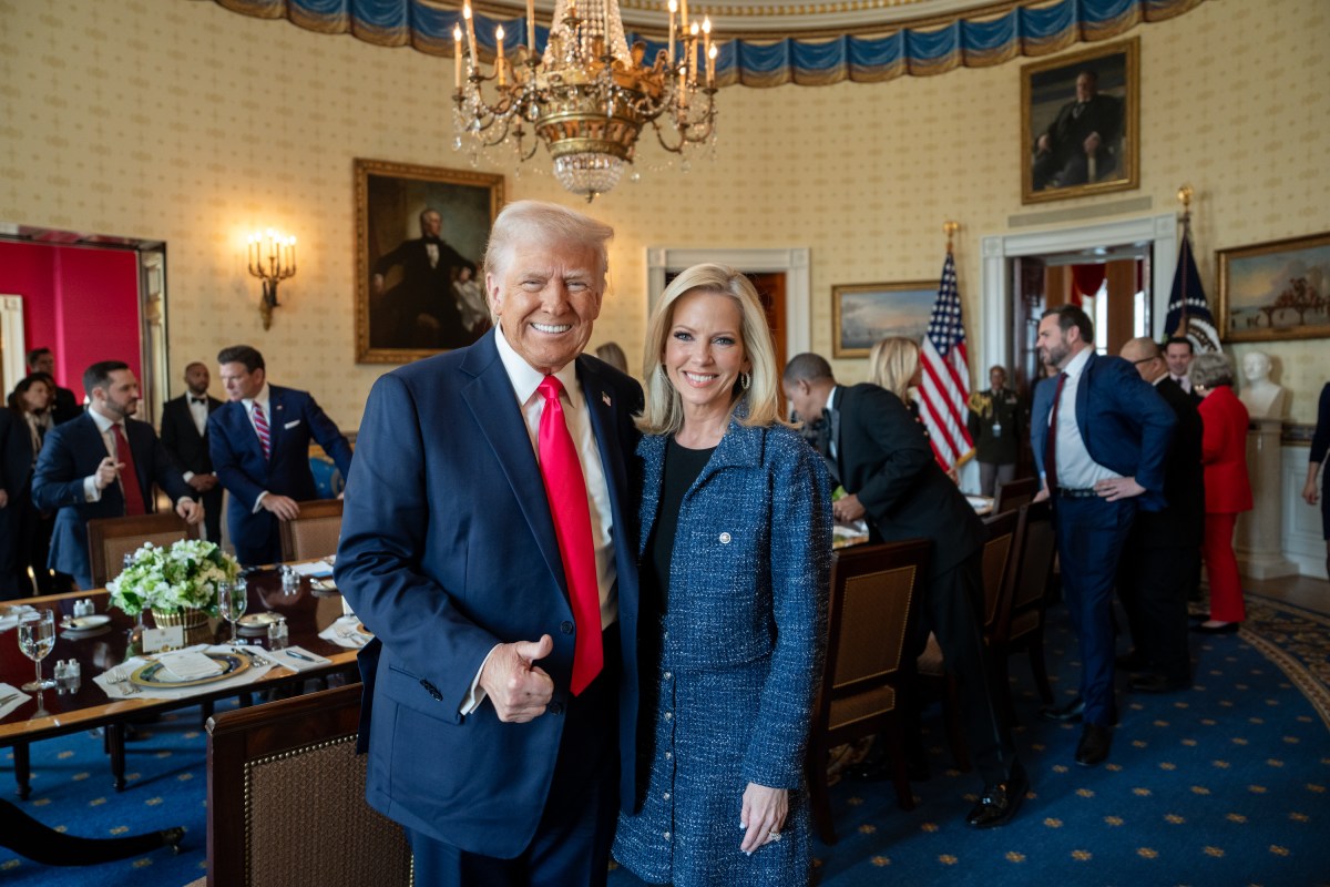 President Donald Trump has lunch with network news anchors, Tuesday, March 4, 2025, in the Blue Room of the White House. (Official White House Photo by Joyce N. Boghosian)