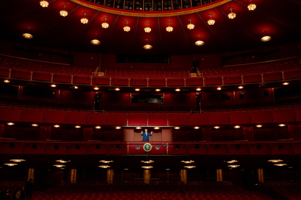 President Donald Trump participates in a Kennedy Center Board Meeting, Monday, March 17, 2025, at the John F. Kennedy Center Performing Arts Center in Washington, D.C. (Official White House Photo by Daniel Torok)