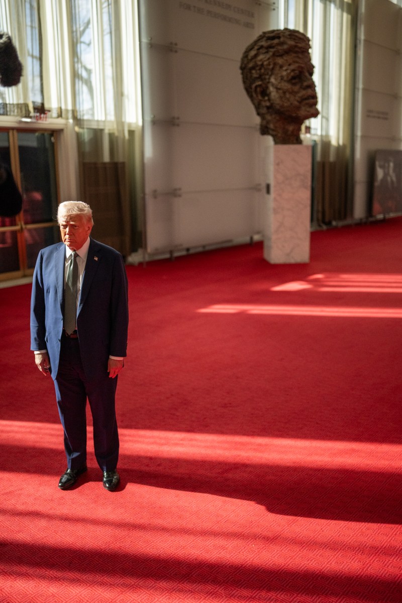 President Donald Trump participates in a Kennedy Center Board Meeting, Monday, March 17, 2025, at the John F. Kennedy Center Performing Arts Center in Washington, D.C. (Official White House Photo by Daniel Torok)