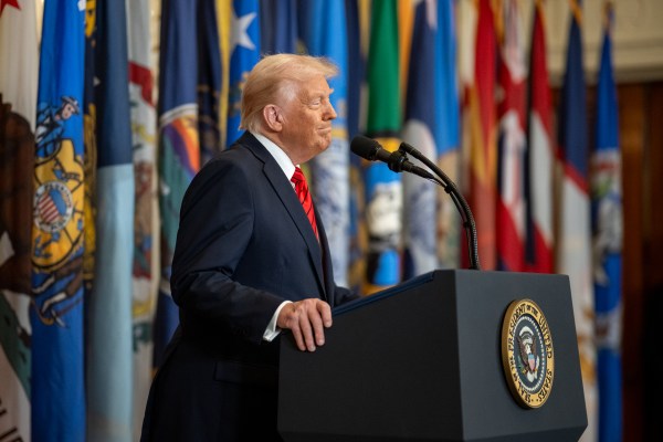 President Donald Trump signs an Executive Order to dismantle the Department of Education, Thursday, March 20, 2025, in the East Room of the White House. (Official White House Photo by Daniel Torok)