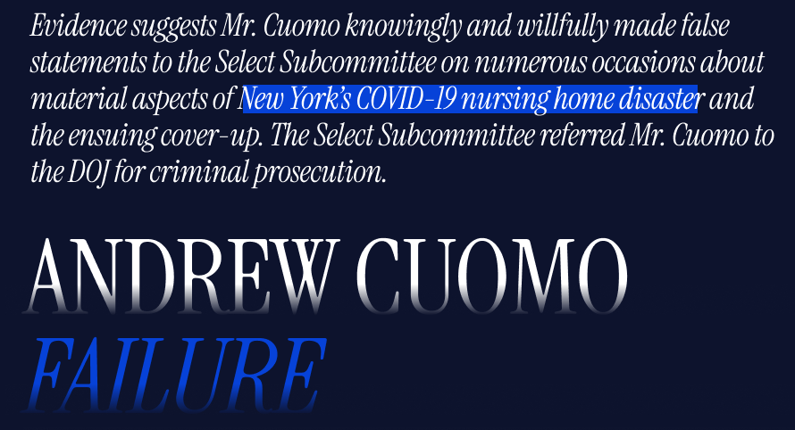 Andrew Cuomo Covid-19 Nursing Home Cover-Up