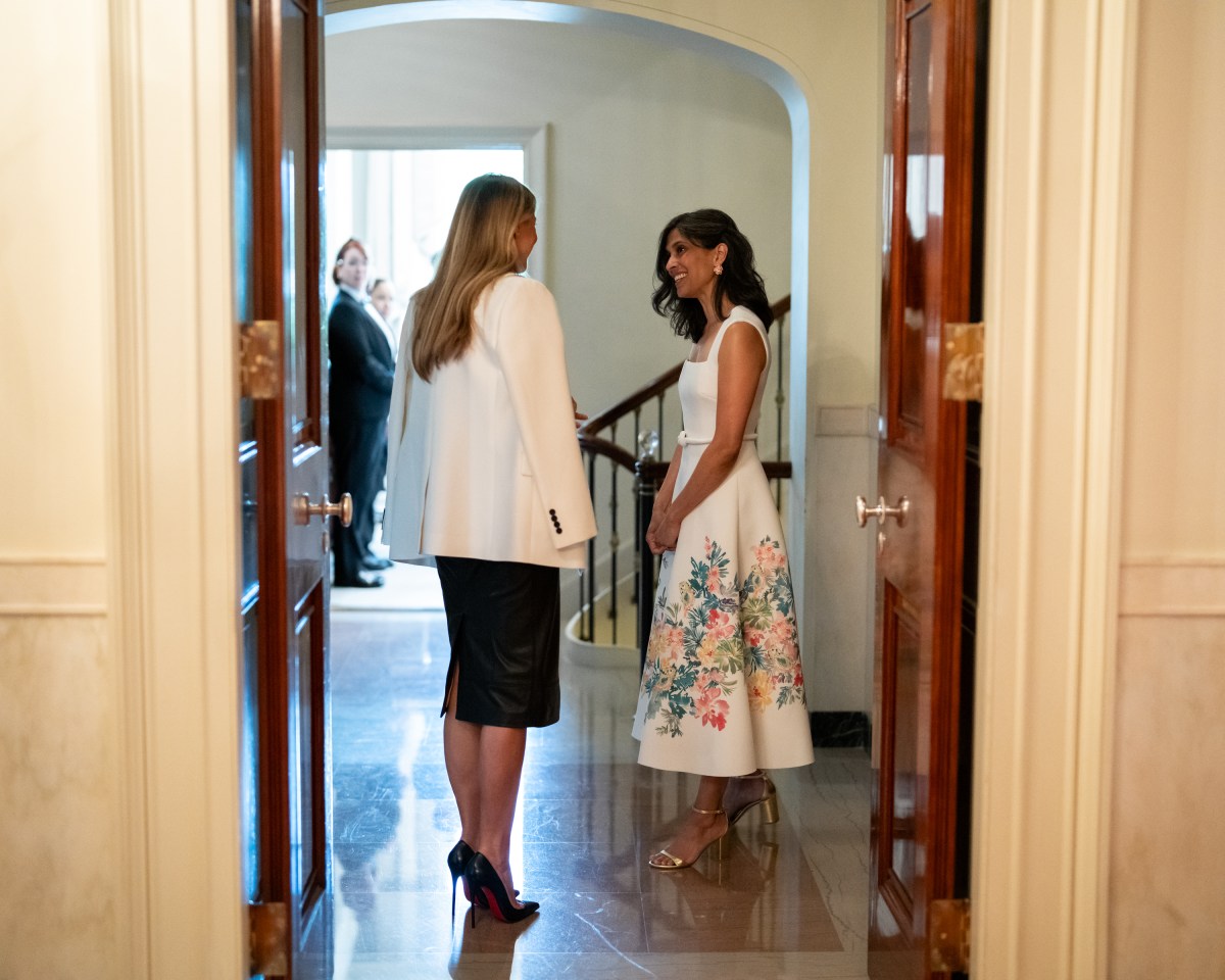 First Lady Melania Trump and President Donald Trump host a Celebration for Military Mothers event in the East Room, Thursday, May 8, 2025, at the White House.(Official White House Photo by Andrea Hanks)