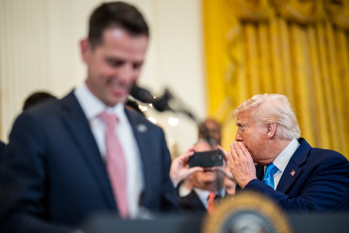 President Donald Trump attends an event celebrating the 2025 NCAA Division 1 Men’s Basketball Champion Florida Gators, Wednesday, May 21, 2025, in the East Room of the White House. (Official White House Photo by Daniel Torok)