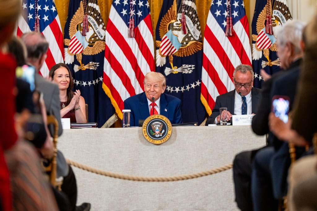 President Donald Trump delivers remarks announcing the MAHA (Make America Healthy Again) Commission, Thursday, May 22, 2025, in the East Room of the White House. (Official White House Photo by Abe McNatt)