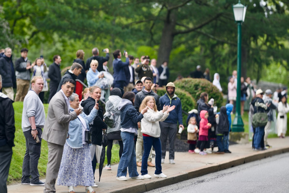 President Donald Trump arrives at Michie Stadium at West Point Military Academy, Saturday, May 24, 2025, to attend the commencement ceremony for the class of 2025. (Official White House Photo by Daniel Torok)
