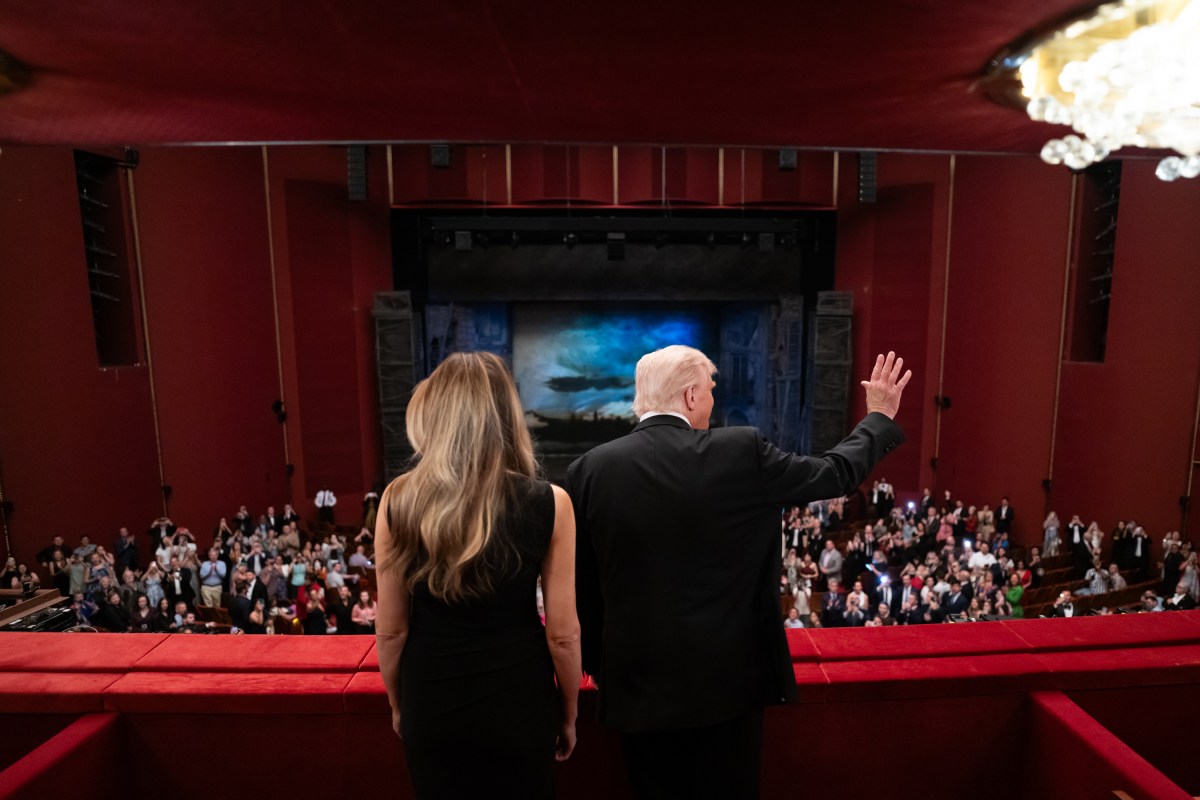 President Donald Trump and First Lady Melania Trump attend the opening night of “Les Misérables” at the John F. Kennedy Center for the Performing Arts, Wednesday, June 11, 2025, in Washington, D.C.(Official White House Photo by Andrea Hanks)