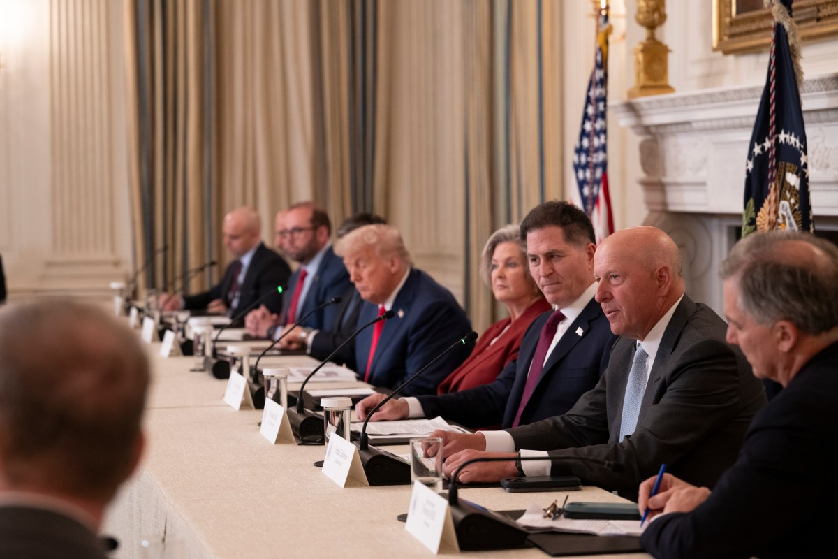 President Donald Trump participates in the Invest America Roundtable in the State Dining Room of the White House, Monday, June 9, 2025. (Official White House Photo by Joyce N. Boghosian)
