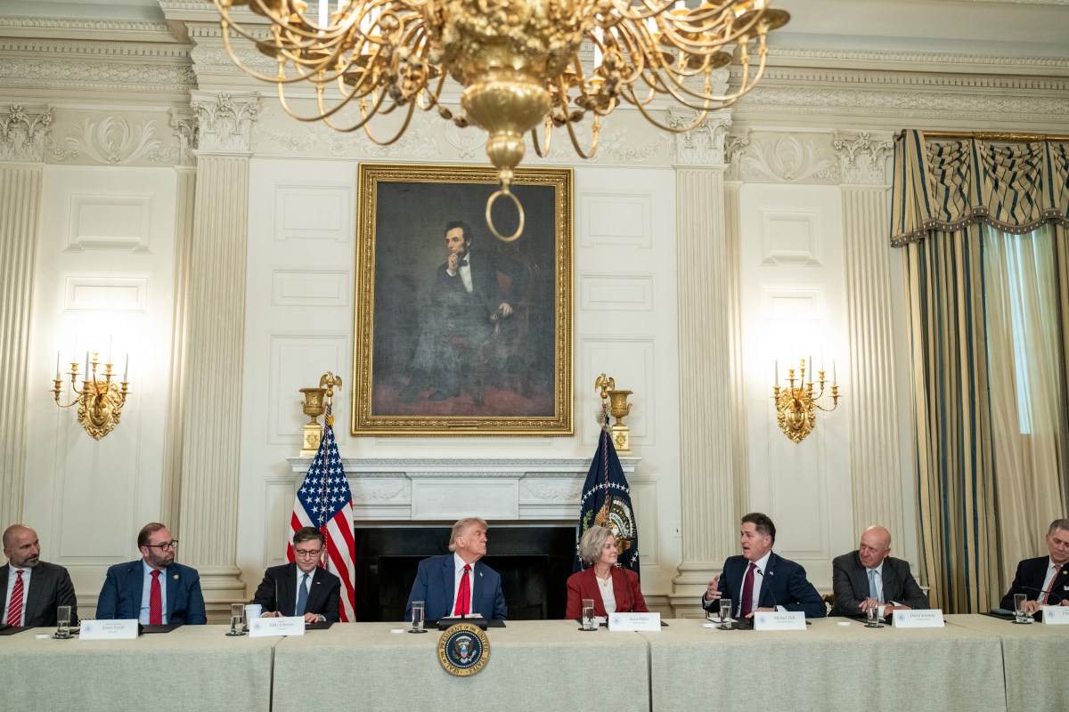 President Donald Trump participates in the Invest America Roundtable in the State Dining Room of the White House, Monday, June 9, 2025. (Official White House Photo by Joyce N. Boghosian)
