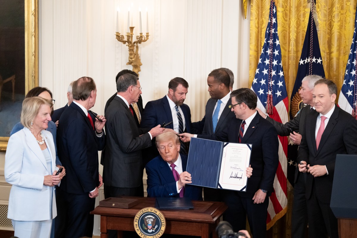 President Donald Trump signs 3 bills supporting the auto and fuel industries, Thursday, June 12, 2025, during a ceremony in the East Room of the White House. (Official White House Photo by Abe McNatt)