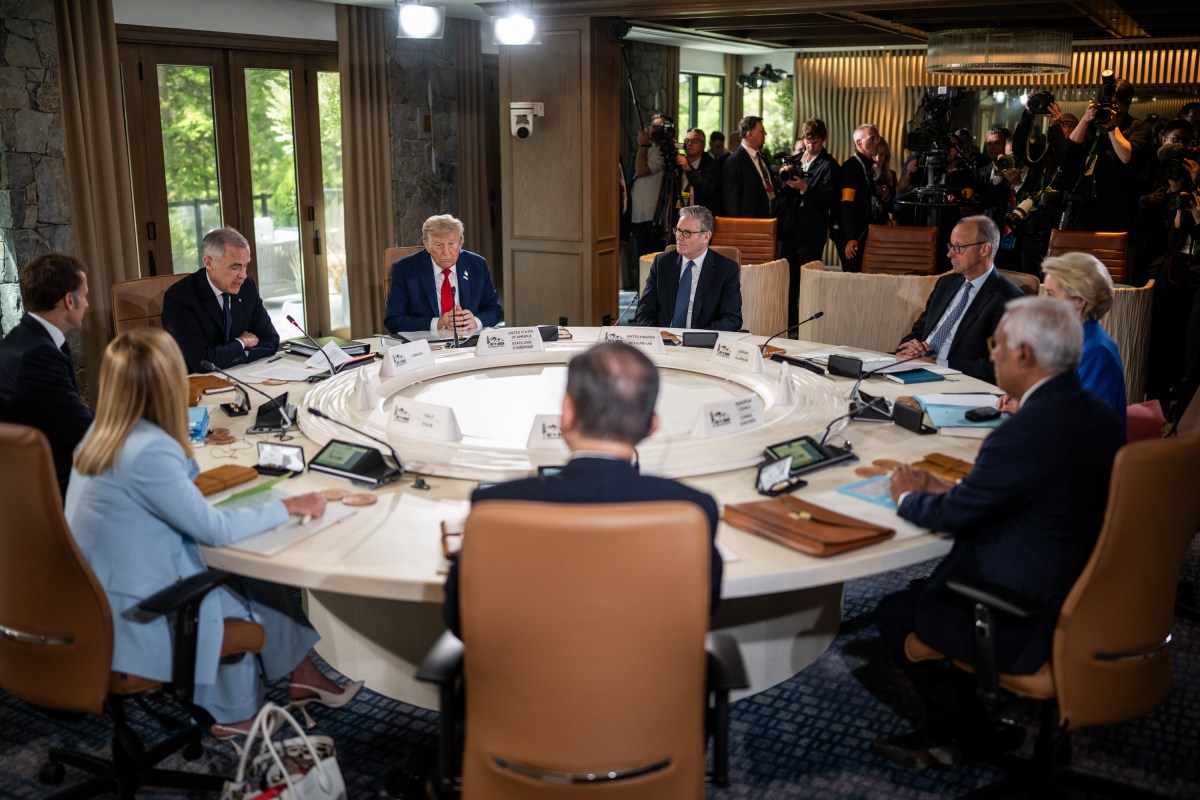 President Donald Trump participates in Session I of the G7 Summit, Monday, June 16, 2025, in Kananaskis, Alberta, Canada. (Official White House Photo by Daniel Torok)