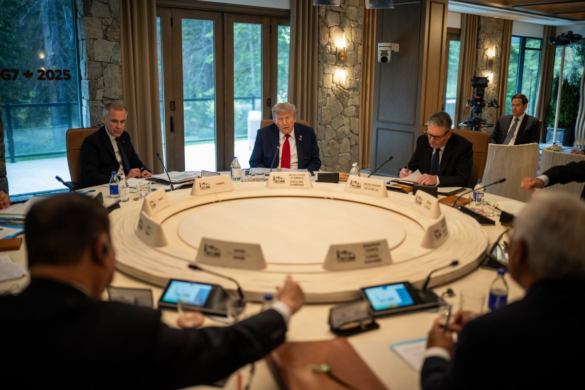 President Donald Trump participates in Session I of the G7 Summit, Monday, June 16, 2025, in Kananaskis, Alberta, Canada. (Official White House Photo by Daniel Torok)