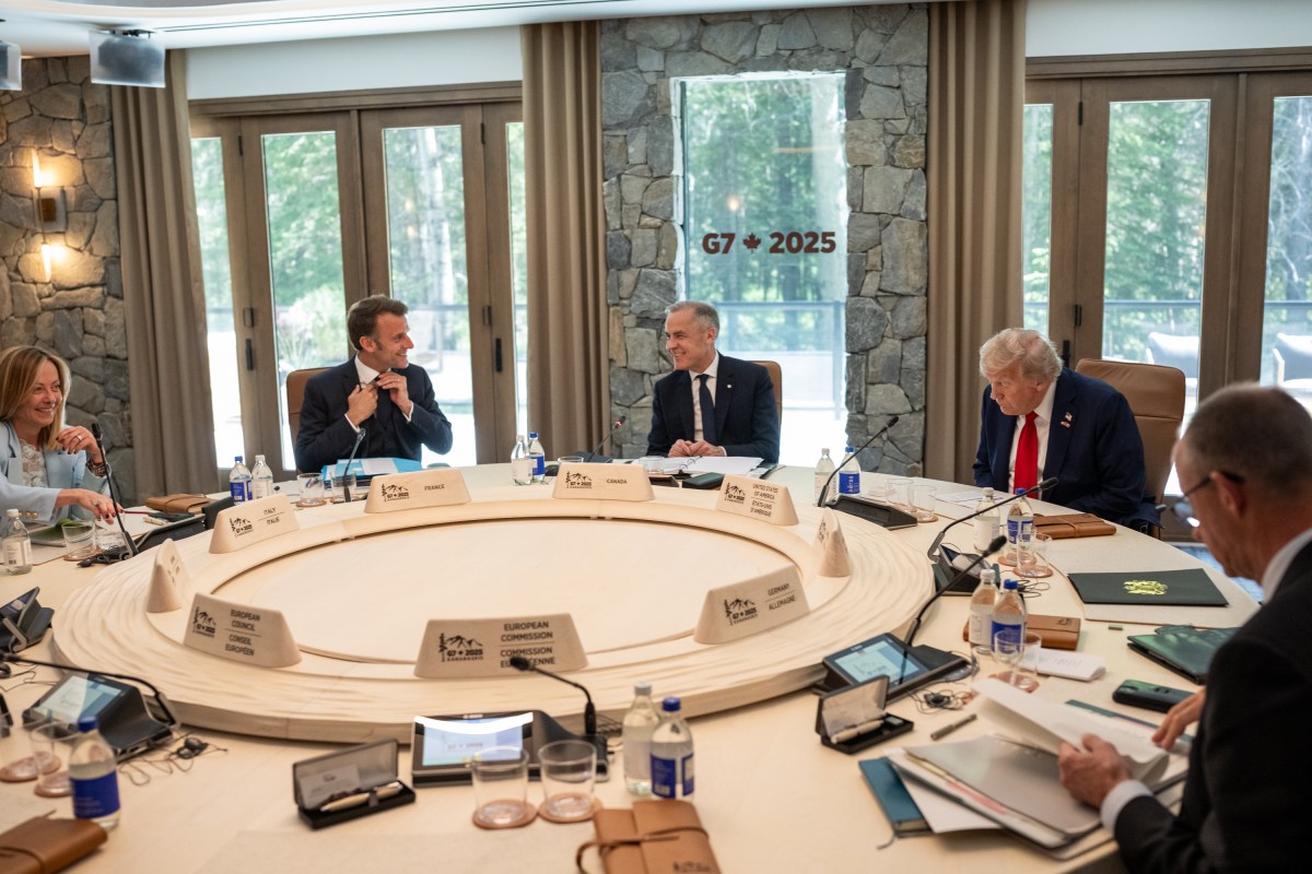 President Donald Trump participates in Session III of the G7 Summit, Monday, June 16, 2025, in Kananaskis, Alberta, Canada. (Official White House Photo by Daniel Torok)