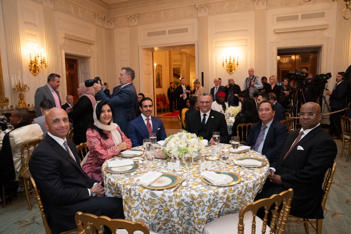President Donald Trump participates in the White House Iftar Dinner, Thursday, March 27, 2025, in the State Dining Room of the White House.(Official White House Photo by Joyce N. Boghosian)