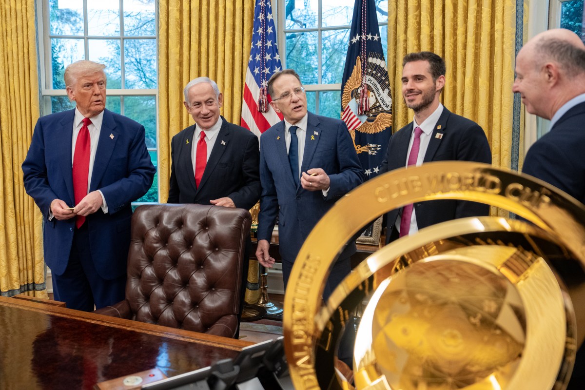 Vice President JD Vance attends a bilateral meeting with President Donald Trump and Israeli Prime Minister Benjamin Netanyahu, Monday, April 7, 2025, in the Oval Office. (Official White House Photo by Emily J. Higgins)
