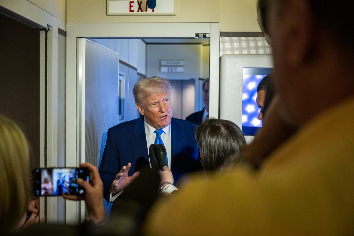 President Donald Trump plays golf in the Senior Club Championship at Trump National Golf Club Jupiter, Sunday, April 6, 2025, in Jupiter, Florida.  (Official White House Photo by Molly Riley)
