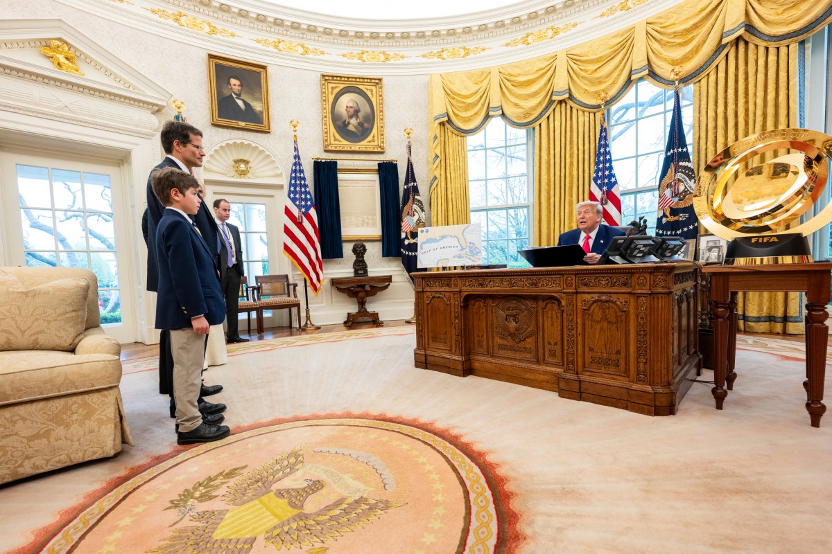 President Donald Trump participates in the swearing-in ceremony for Solicitor General Dean John Sauer, Thursday, April 10, 2025, in the Oval Office. (Official White House Photo by Joyce N. Boghosian)