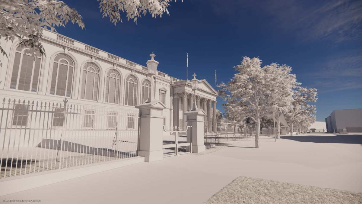 White House State Ballroom - Exterior View from Southeast