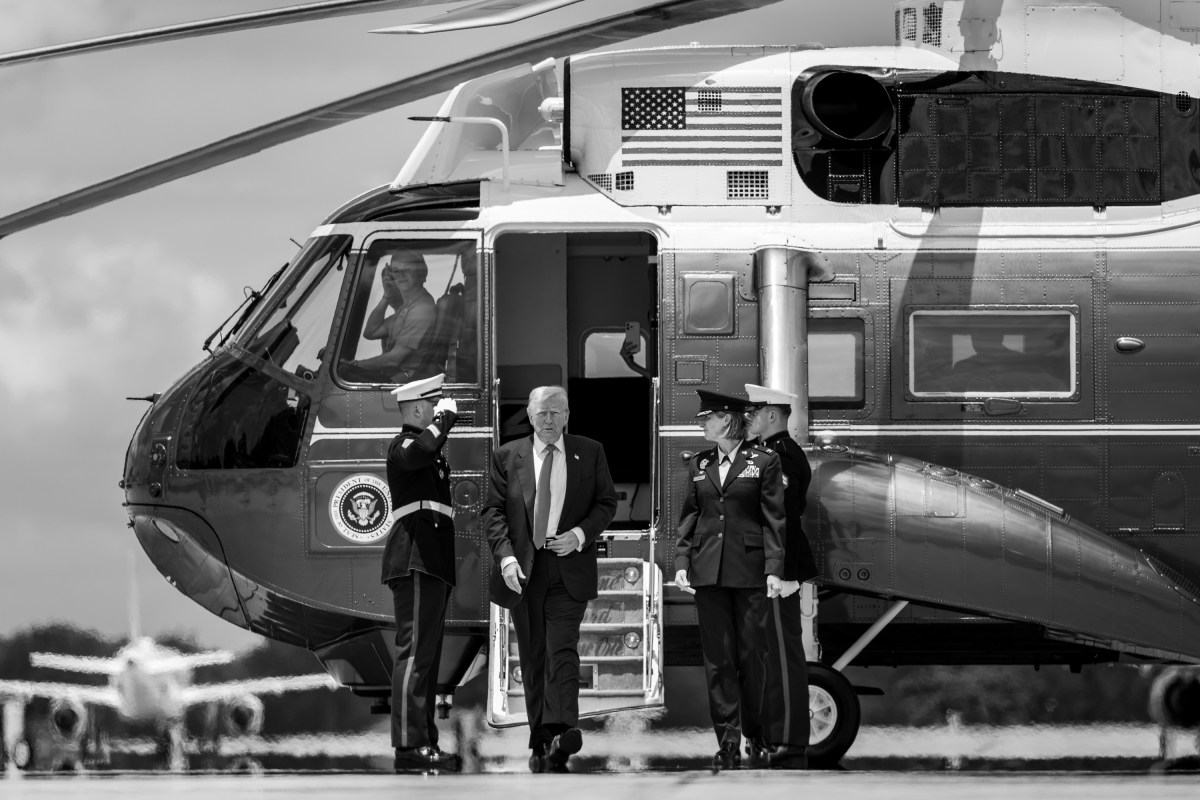 President Donald Trump disembarks Marine One at Joint Base Andrews, Maryland on Tuesday, July 15, 2025, and boards Air Force One en route Pittsburgh International Airport in Pittsburgh, Pennsylvania.  (Official White House Photo by Molly Riley)
