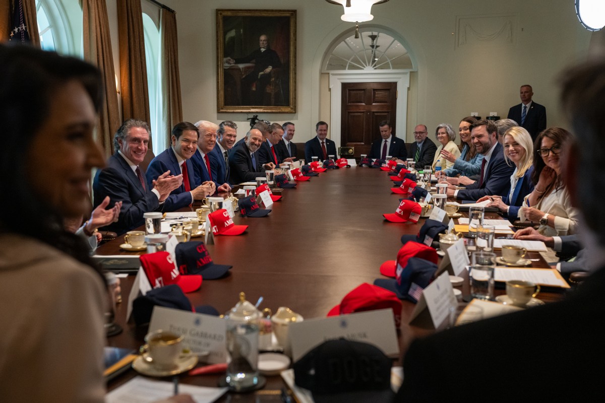 President Donald Trump holds a Cabinet meeting, Wednesday, April 30, 2025, in the Cabinet Room. (Official White House Photo by Molly Riley)