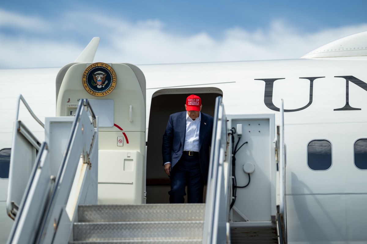 President Donald Trump disembarks Air Force One at Dade-Collier Training and Transition Airport in Ochopee, Florida, Tuesday, July 1, 2025. (Official White House Photo by Daniel Torok)