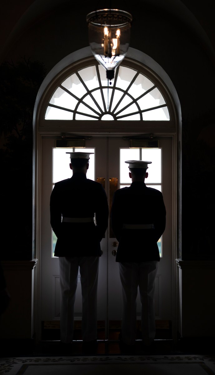 European leaders arrive to the South Portico of the White House and sign the guest book in the Diplomatic Reception Room as they arrive for a meeting with President Donald Trump and Ukraine’s President Volodymyr Zelensky, Monday, August 18, 2025.  (Official White House Photo by Molly Riley)