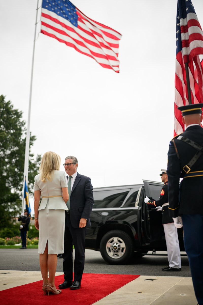 The Prime Minister of the U.K. Keir Starmer arrives to the South Portico of the White House for a meeting with President Donald Trump, Ukraine’s President Volodymyr Zelensky, and other world leaders, Monday, August 18, 2025. (Official White House Photo by Daniel Torok)