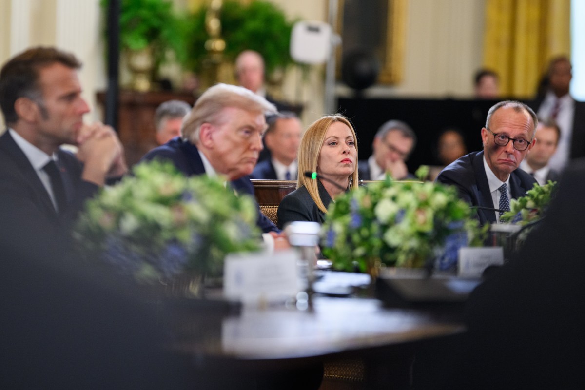 President Donald Trump hosts a multilateral meeting with President Volodymyr Zelenskyy of Ukraine and European leaders, Monday, August 18, 2025, in the East Room of the White House. (Official White House Photo by Daniel Torok)