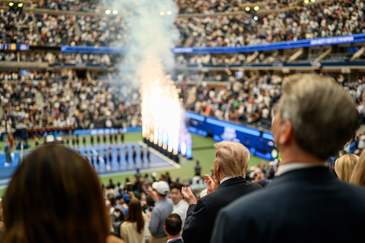 President Donald Trump attends the U.S. Open Men’s Championship at the Billie Jean King National Tennis Center in Flushing Meadows, New York on Sunday, September 7, 2025. (Official White House Photo by Daniel Torok)