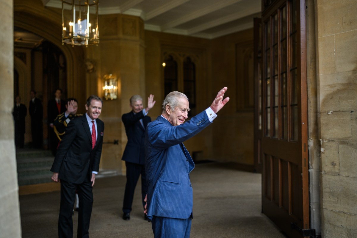 King Charles III bids farewell to President Donald Trump at Windsor Castle, Thursday, September 18, 2025, in Windsor, England. (Official White House Photo by Daniel Torok)