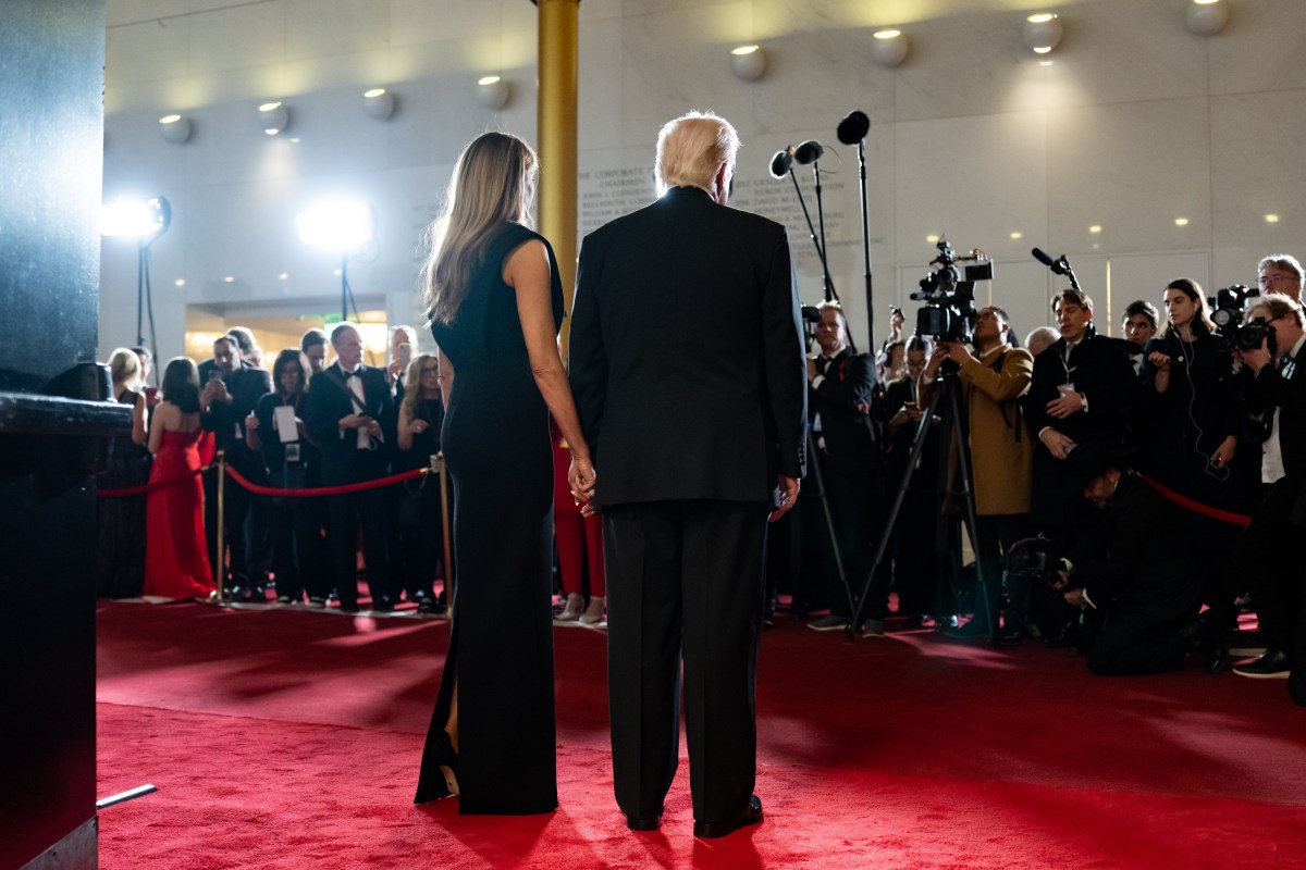 President Donald Trump and First Lady Melania Trump arrive to the Kennedy Center to attend the Kennedy Center Honors in Washington, D.C., Sunday, December 7, 2025. (Official White House Photo by Andrea Hanks)