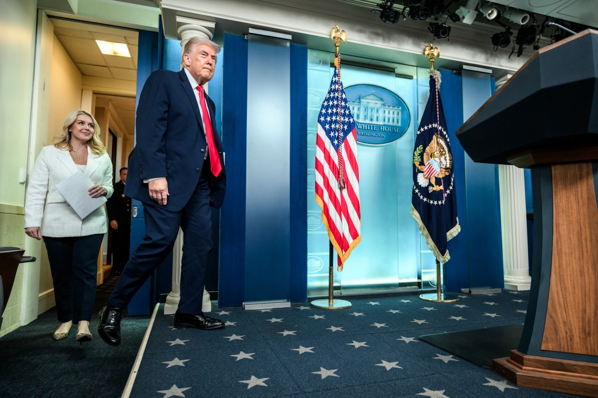 President Donald Trump addresses members of the media in the James S. Brady Press Briefing Room, Tuesday, January 20, 2026. (Official White House Photo by Joyce N. Boghosian)