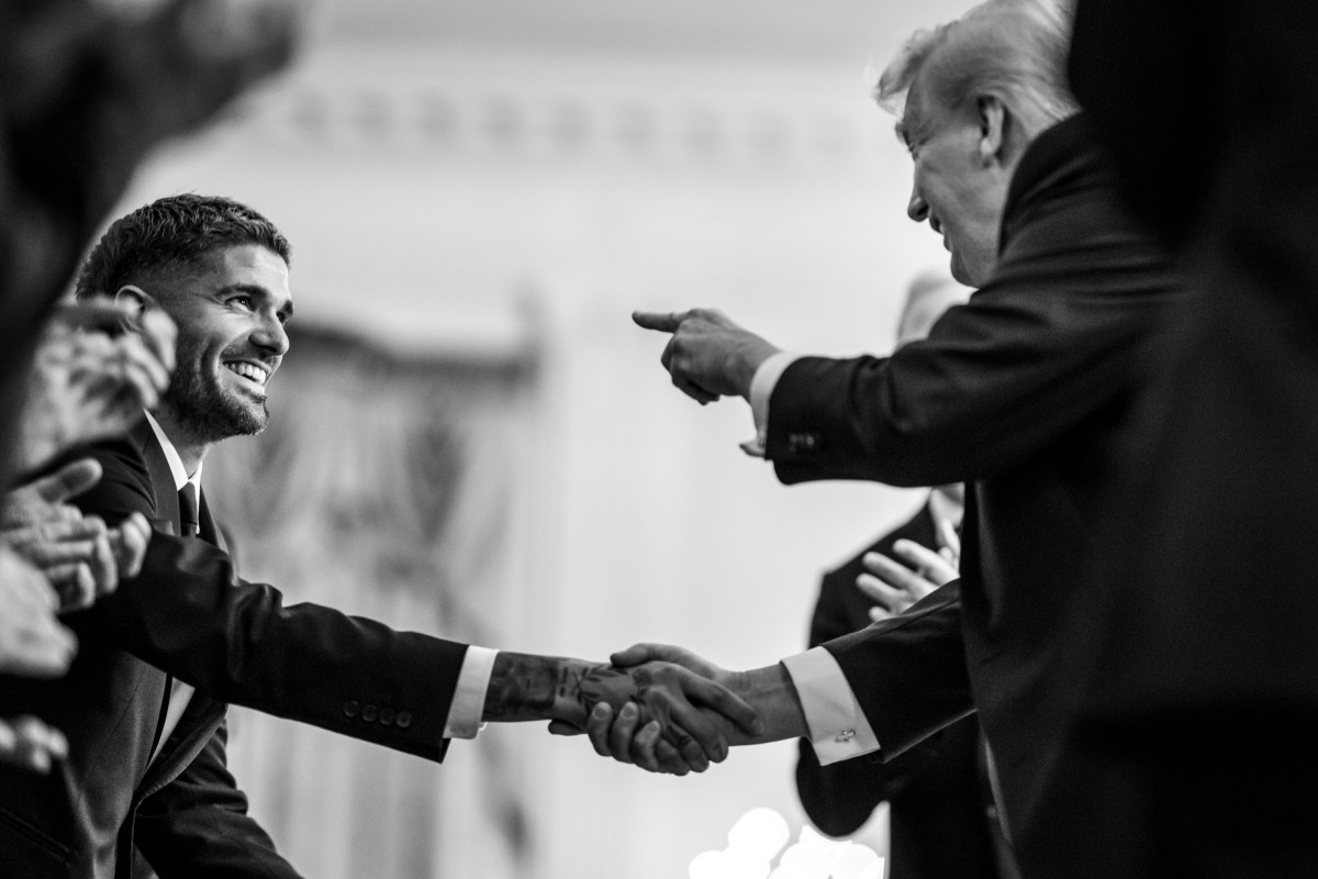President Donald J. Trump delivers remarks at an event honoring Inter Miami CF’s Major League Soccer 2025 championship, Thursday, March 5, 2026, in the East Room of the White House. (Official White House Photo by Daniel Torok)