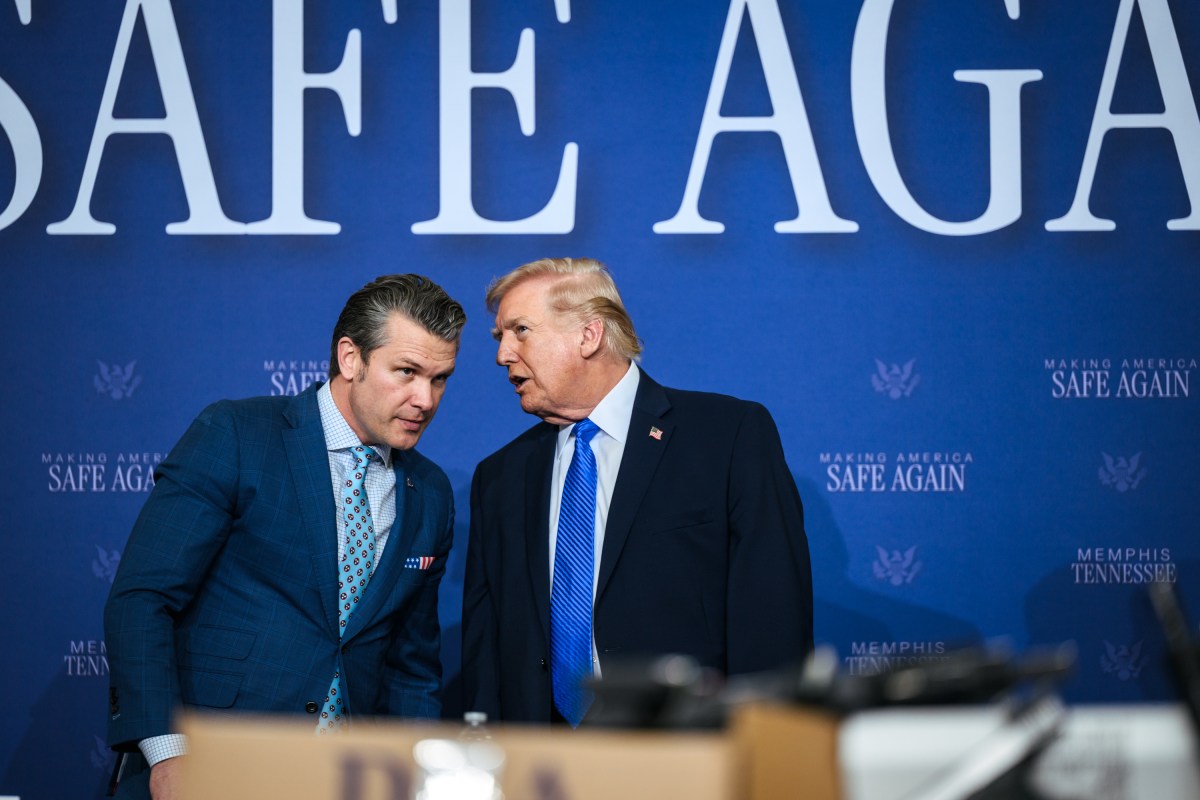 President Donald J. Trump attends the Memphis Safe Task Force roundtable on public safety at Tennessee Air National Guard Base, Tennessee on Monday, March 23, 2026. (Official White House photo by Molly Riley)