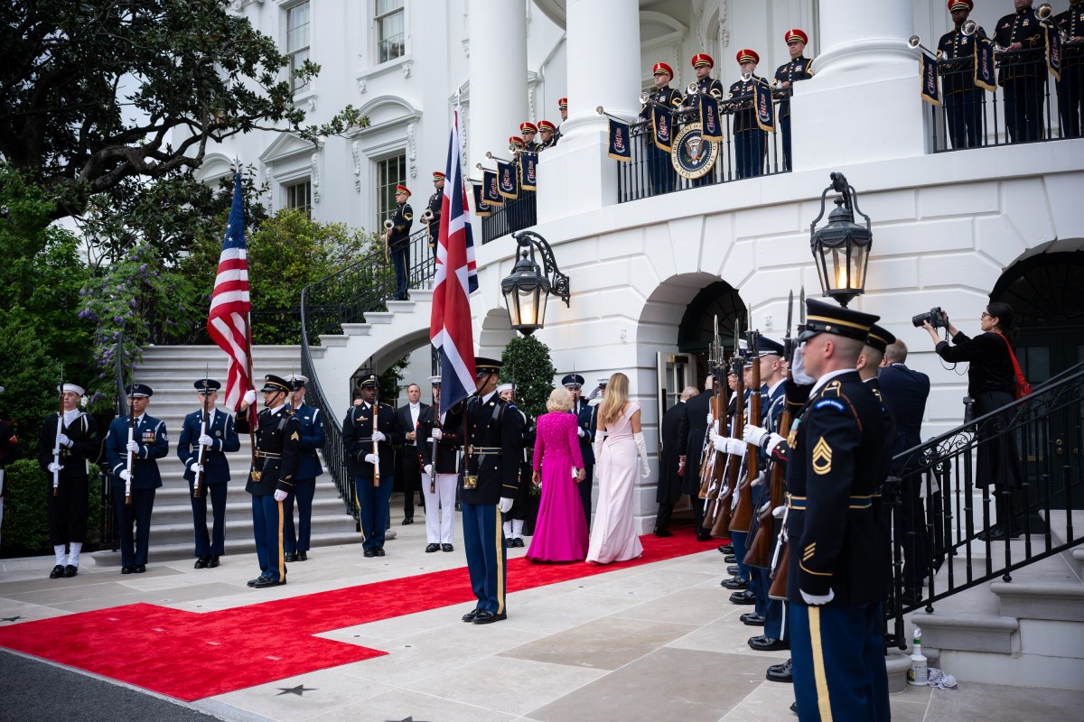 President Donald J. Trump and First Lady Melania Trump host a State Dinner for King Charles III and Queen Camilla of the United Kingdom, Tuesday, April 28, 2026, in the East Room of the White House. (Official White House Photo by Andrea Hanks)