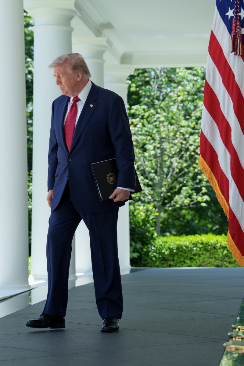 President Donald Trump hosts a Mothers Day luncheon in the Rose Garden at the White House, Friday, May 8, 2026. (Official White House Photo by Abe McNatt)