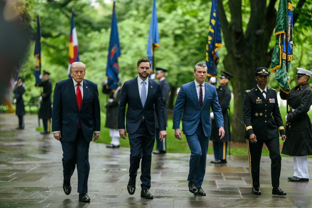 President Donald J. Trump arrives at Arlington National Cemetery on Memorial Day, Monday, May 25, 2026, in Arlington, Virginia. (Official White House Photo by Daniel Torok)