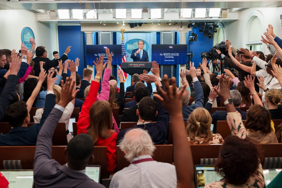 Treasury Secretary Scott Bessent holds a White House Press Briefing, Thursday, May 28, 2026, in James S. Brady Press Briefing Room at the White House. (Official White House Photo by Abe McNatt)