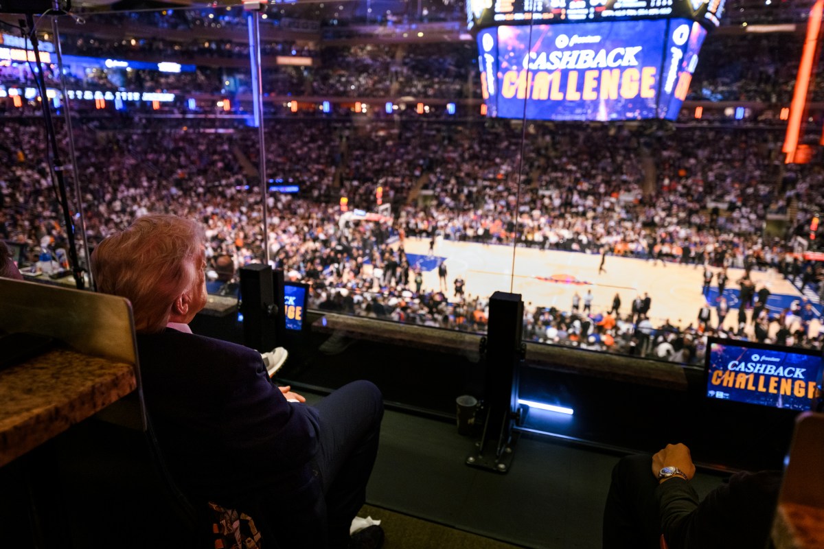 President Donald J. Trump attends Game 3 of the NBA finals between the New York Knicks and the San Antonio Spurs, Monday, June 8, 2026, at Madison Square Garden in New York City. (Official White House Photo by Daniel Torok)
